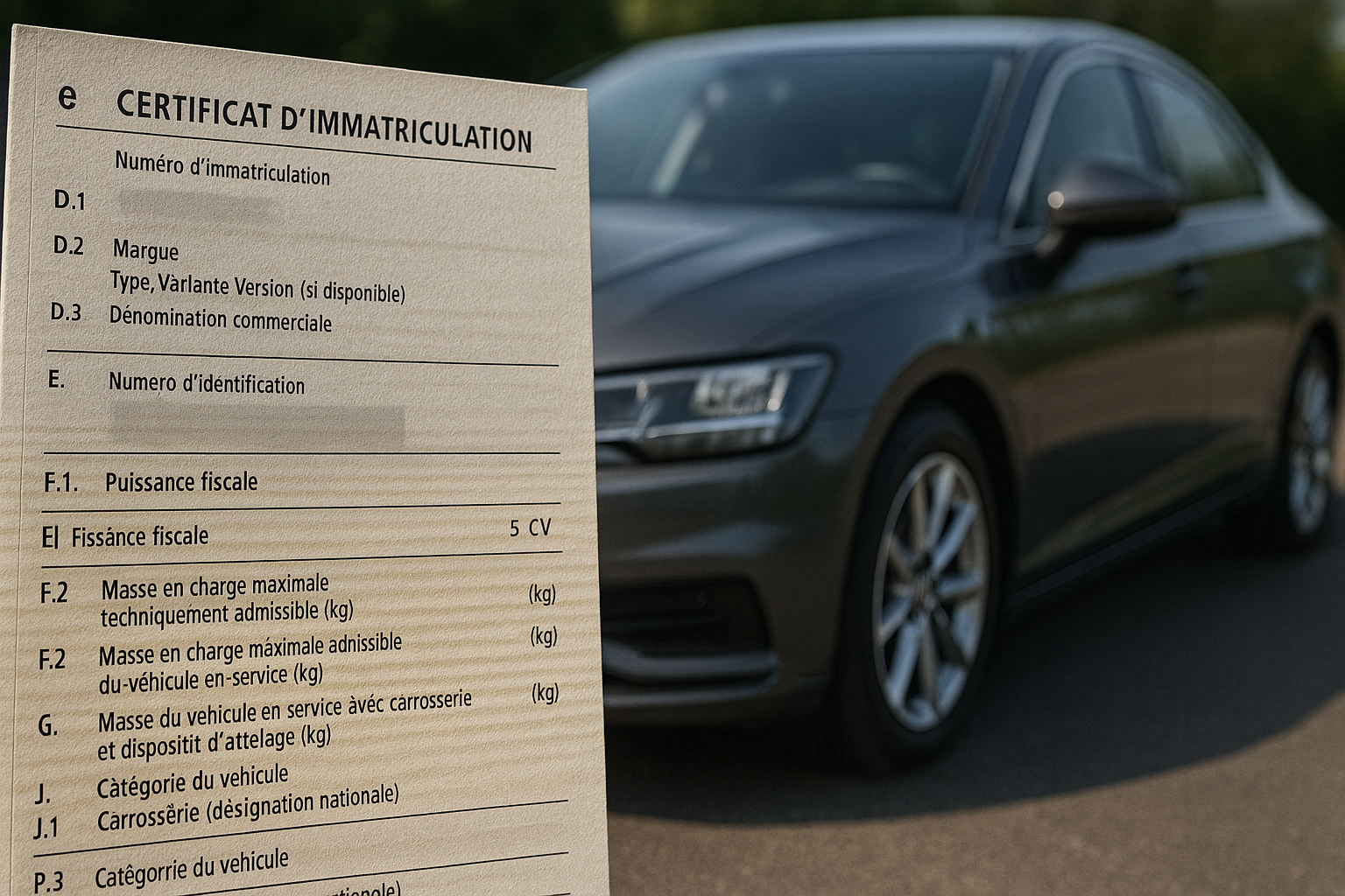 puissance fiscale carte grise